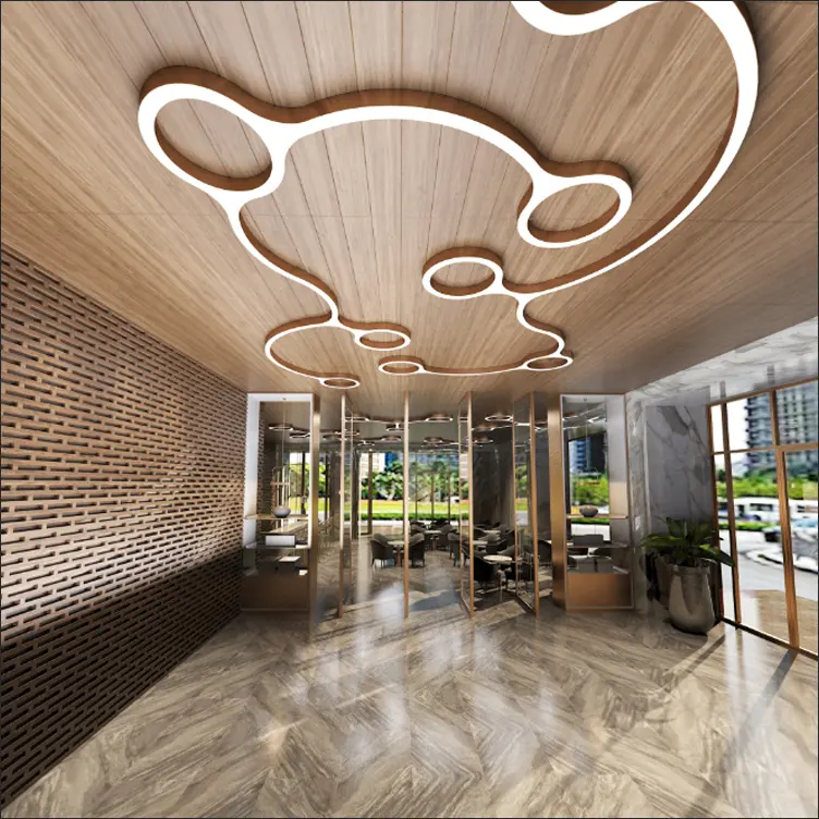 circlular in the center to orginze construction LED Light